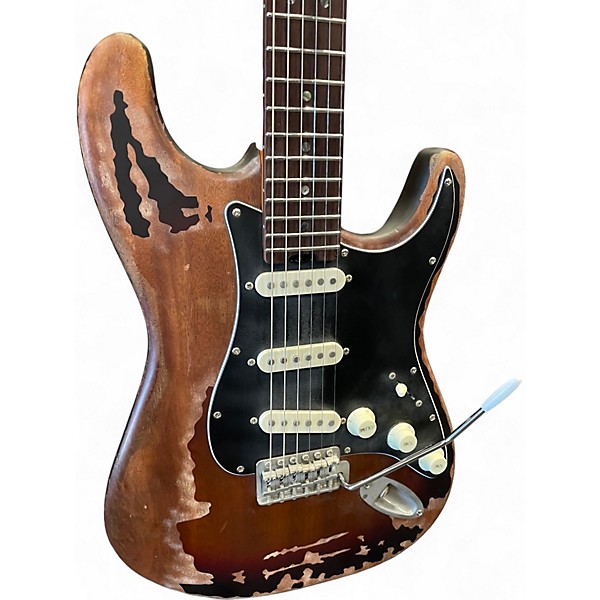 Used Firefly Classic Series JSN S-Style Road-worn Tobacco Burst Solid Body Electric Guitar