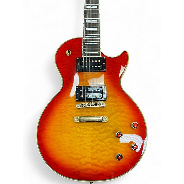 Used Epiphone Prophecy Les Paul Custom Plus Trans Orange Solid Body Electric Guitar