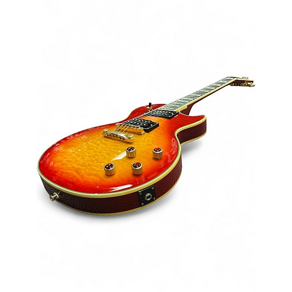 Used Epiphone Prophecy Les Paul Custom Plus Trans Orange Solid Body Electric Guitar
