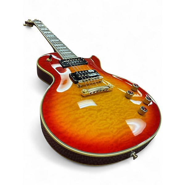 Used Epiphone Prophecy Les Paul Custom Plus Trans Orange Solid Body Electric Guitar