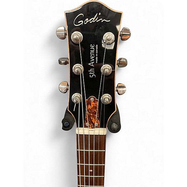 Used Godin 5th Avenue Kingpin P90 NATURAL SUNBURST Hollow Body Electric Guitar