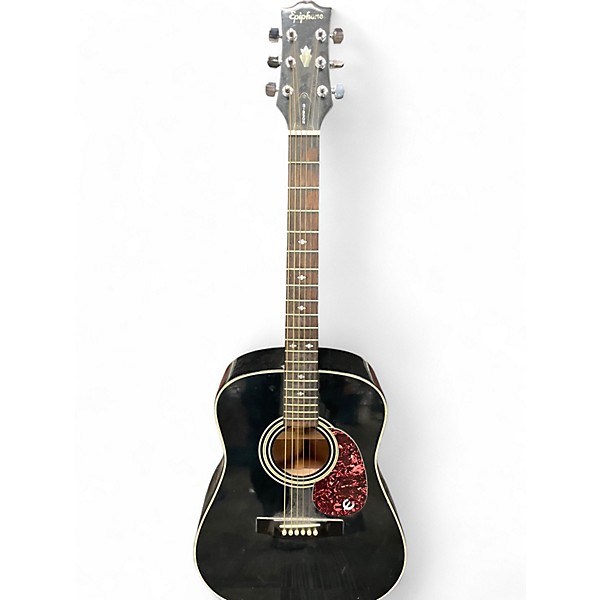 Used Epiphone PR350B Black Acoustic Guitar