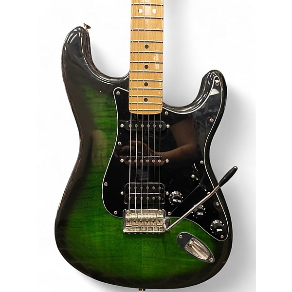 Used Fender American Standard Stratocaster GREEN Solid Body Electric Guitar