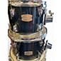 Used Yamaha 5 Piece Stage Custom Black Drum Kit