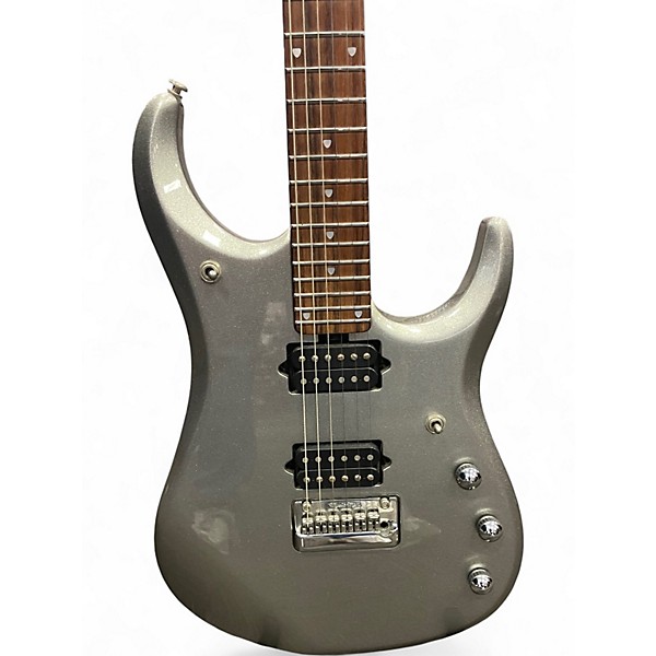 Used Ernie Ball Music Man JP13 John Petrucci Silver Solid Body Electric Guitar