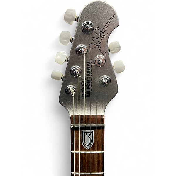 Used Ernie Ball Music Man JP13 John Petrucci Silver Solid Body Electric Guitar