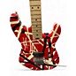 Used EVH Striped Series Red White and Blue Solid Body Electric Guitar
