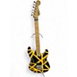 Used EVH Striped Series Black and Yellow Solid Body Electric Guitar thumbnail
