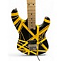 Used EVH Striped Series Black and Yellow Solid Body Electric Guitar