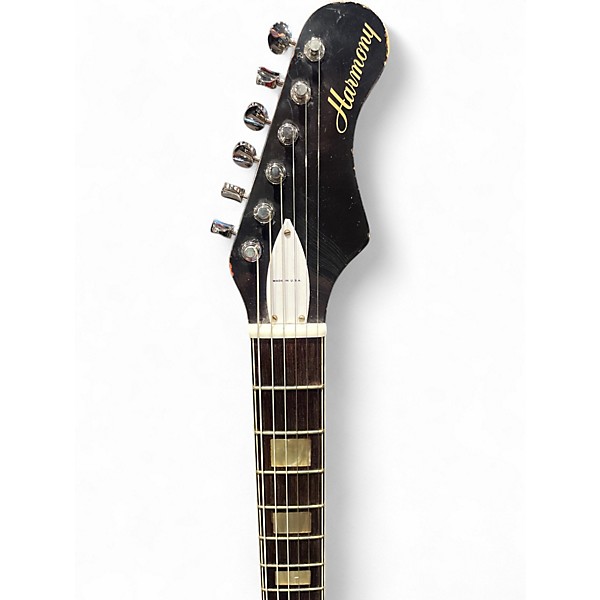 Used 1960s Harmony H19 Silhouette Sunburst Solid Body Electric Guitar