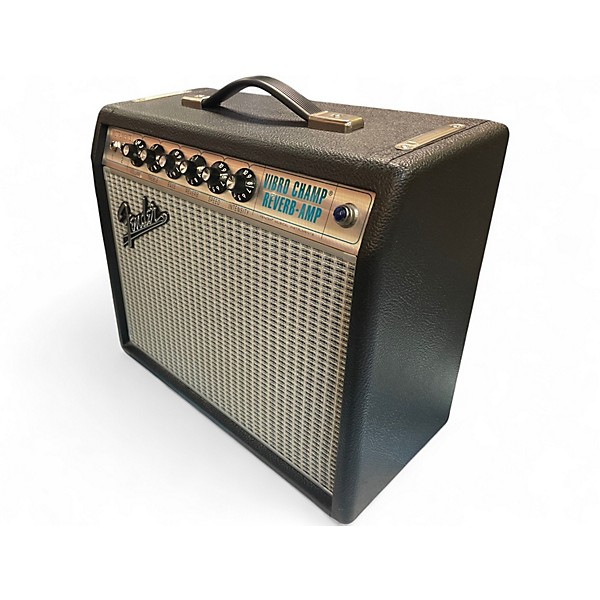 Used Fender 68 Custom Vibro Champ Reverb 5W 1x10 Tube Guitar Combo Amp