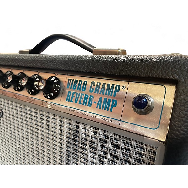 Used Fender 68 Custom Vibro Champ Reverb 5W 1x10 Tube Guitar Combo Amp