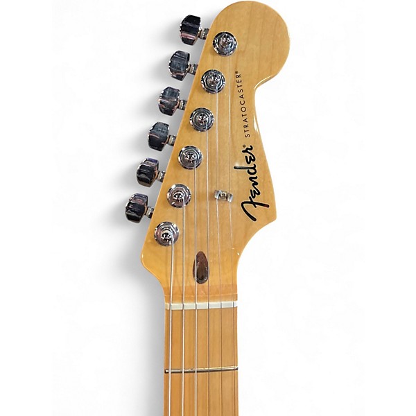 Used Fender Standard Stratocaster Olympic White Solid Body Electric Guitar