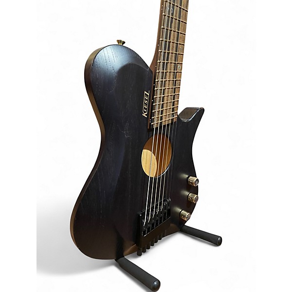 Used Kiesel ZAM7 Black Acoustic Electric Guitar