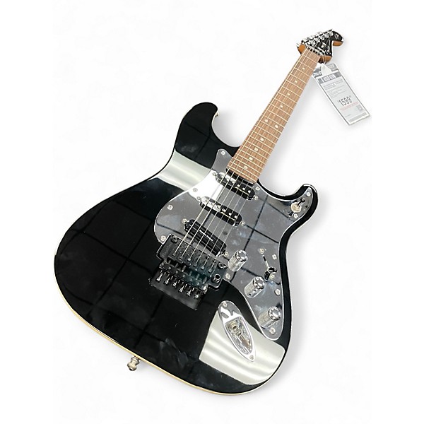 Used Fender Tom Morello Soul Power Stratocaster Black and Silver Solid Body Electric Guitar