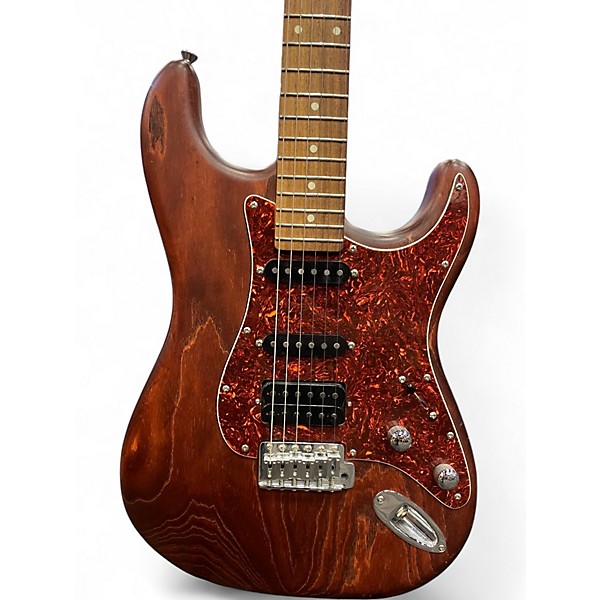 Used Schecter Guitar Research California Custom S Standard HSS Brown Solid Body Electric Guitar