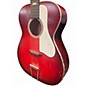 Used Harmony H641 Cherry Red Sunburst Acoustic Guitar