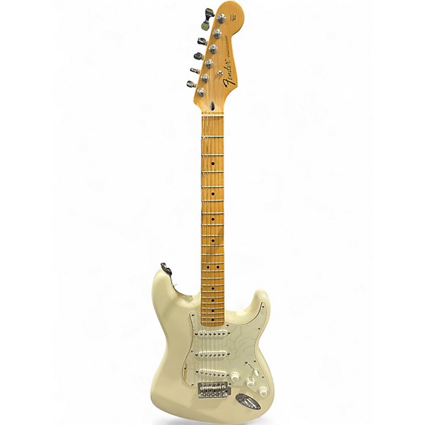 Used Fender Standard Stratocaster White Solid Body Electric Guitar