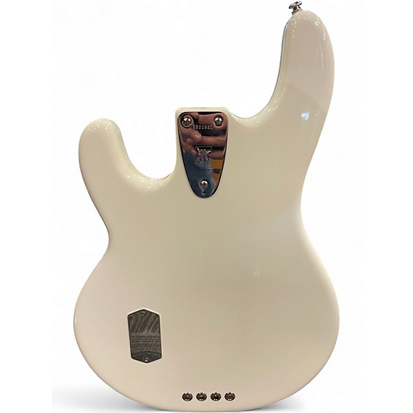 Used 2024 Ernie Ball Music Man STINGRAY BASS RETRO 70S WHITE Electric Bass Guitar