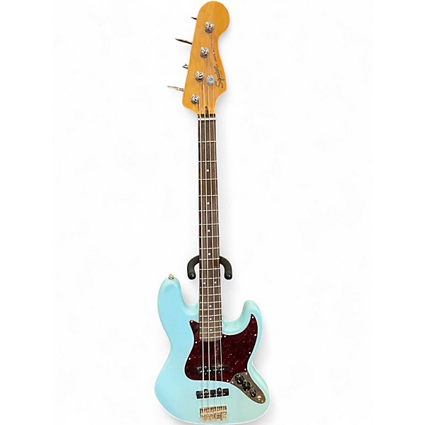 Used Squier Classic Vibe 1960s Jazz Bass Daphne Blue Electric Bass Guitar