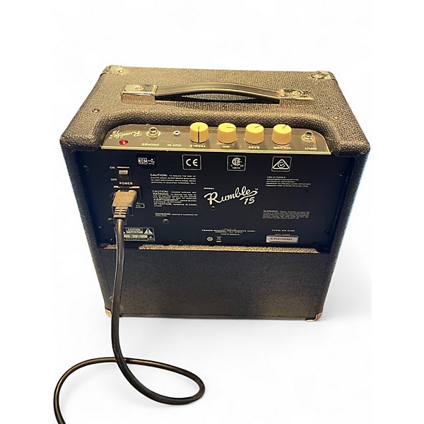 Used Fender Rumble 15 15W 1X8 Bass Combo Amp