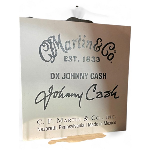 Used Martin DX Johnny Cash black Acoustic Electric Guitar