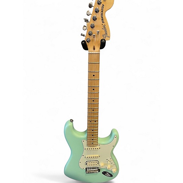 Used Fender American Performer Stratocaster HSS Surf Green Solid Body Electric Guitar