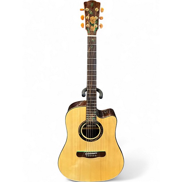 Used Meridaextrema Dreadnought Cutaway Natural Acoustic Guitar
