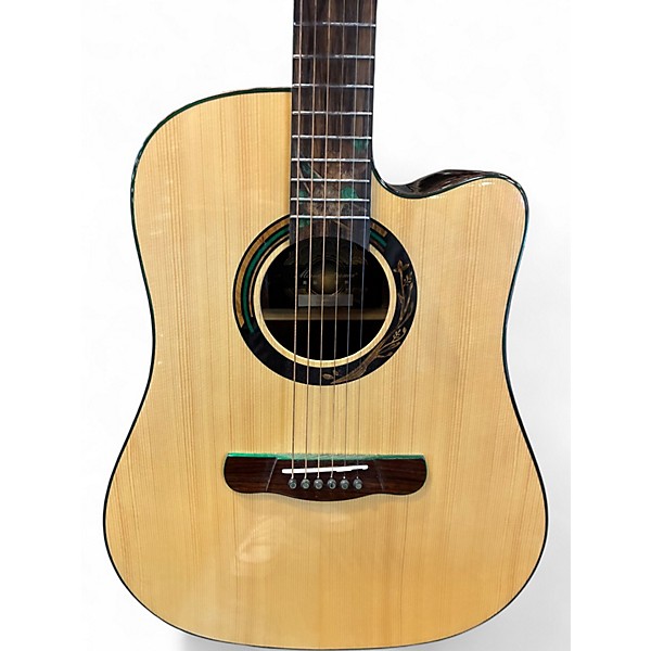 Used Meridaextrema Dreadnought Cutaway Natural Acoustic Guitar
