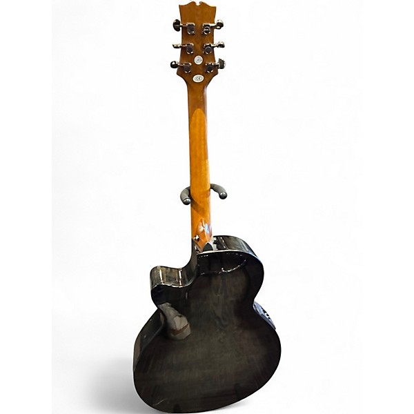 Used Mitchell MX430QAB Black Burst Acoustic Electric Guitar