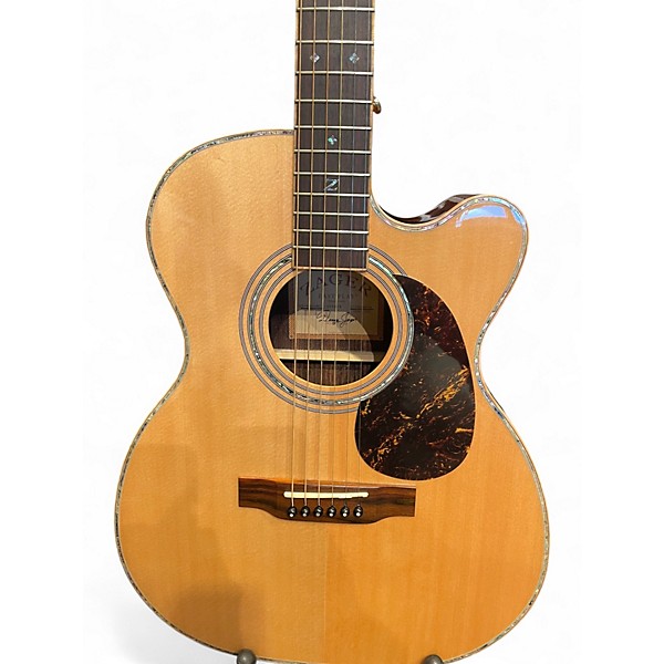 Used Zager ZAD9000MCE Natural Acoustic Electric Guitar