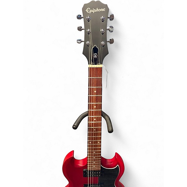 Used Epiphone SG Special Bolt On Crimson Red Trans Solid Body Electric Guitar