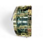 Used Ludwig 14in Carl Palmer Snare Brass Lacquered Green Drum thumbnail