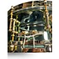 Used Ludwig 14in Carl Palmer Snare Brass Lacquered Green Drum