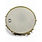 Used Ludwig 14in Carl Palmer Snare Brass Lacquered Green Drum