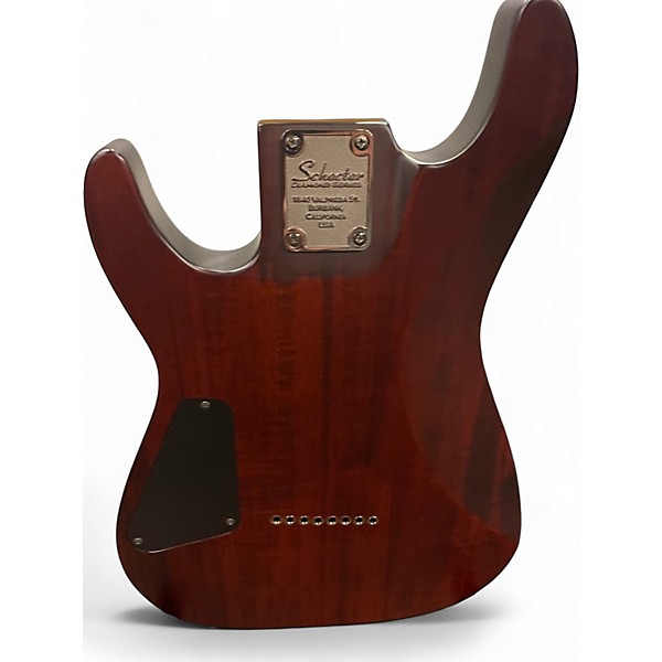 Used Schecter Guitar Research Omen 8 Walnut Solid Body Electric Guitar