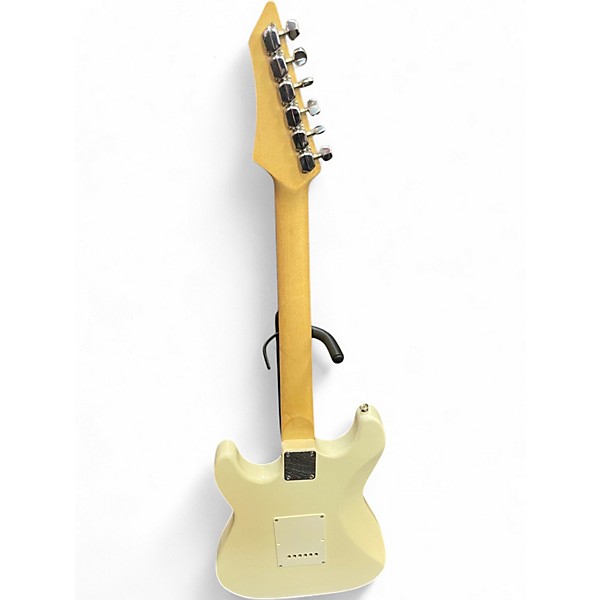 Used Galveston STRAT Cream Solid Body Electric Guitar