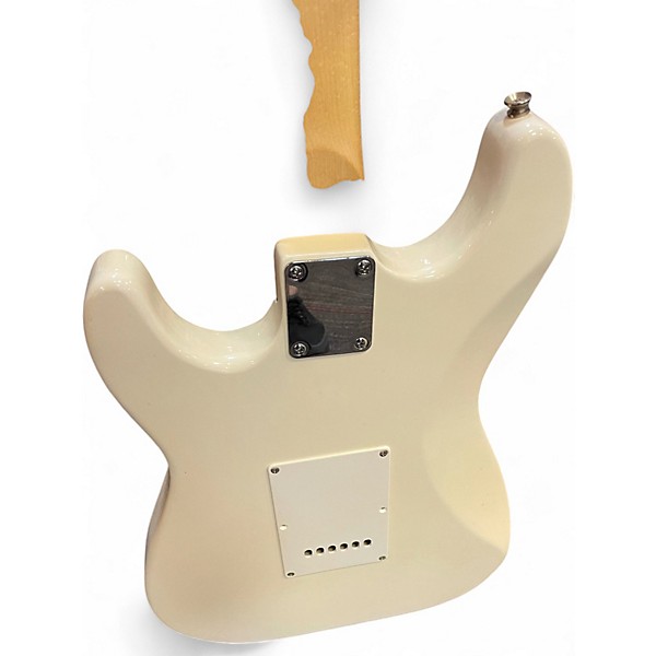 Used Galveston STRAT Cream Solid Body Electric Guitar