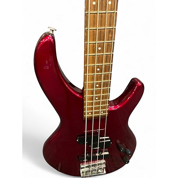 Used Aria PRO II Candy Apple Red Electric Bass Guitar