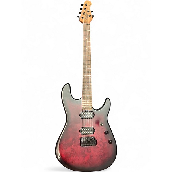 Used Sterling by Music Man JASON RICHARDSON SCARLET BURST Solid Body Electric Guitar