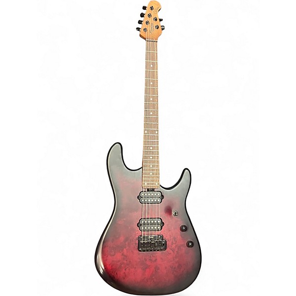 Used Sterling by Music Man JASON RICHARDSON SCARLET BURST Solid Body Electric Guitar