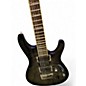 Used Ibanez S571DXQM Trans Black Solid Body Electric Guitar