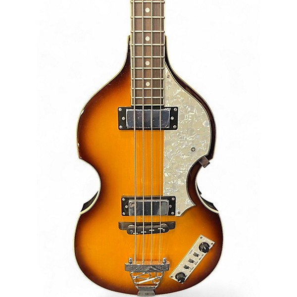 Used Jay Turser jtb-2b-vs 2 Tone Sunburst Electric Bass Guitar