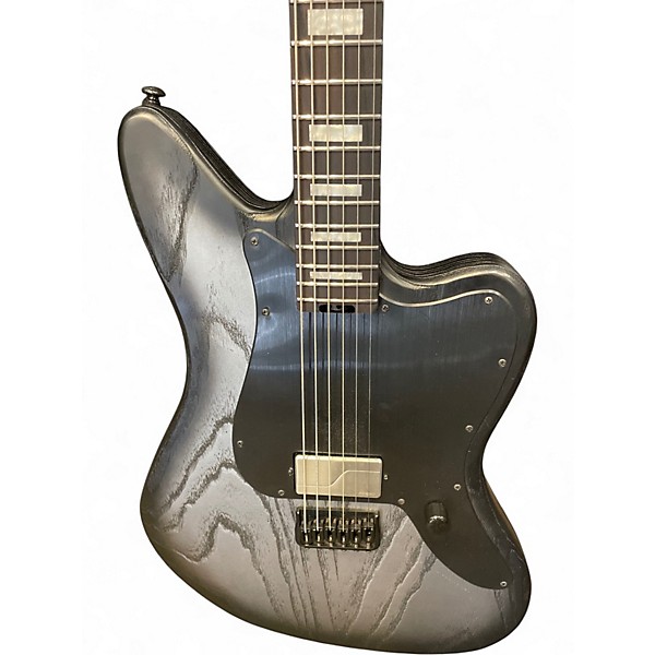 Used ESP LTD XJ1B Silver Blast Baritone Guitars
