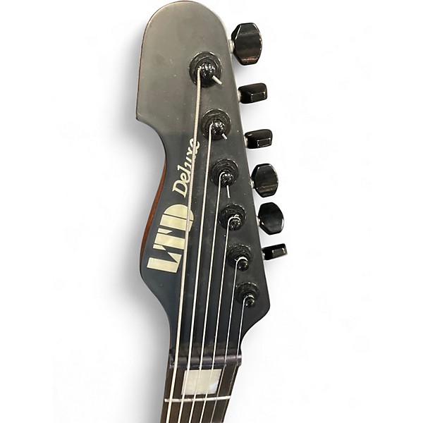 Used ESP LTD XJ1B Silver Blast Baritone Guitars