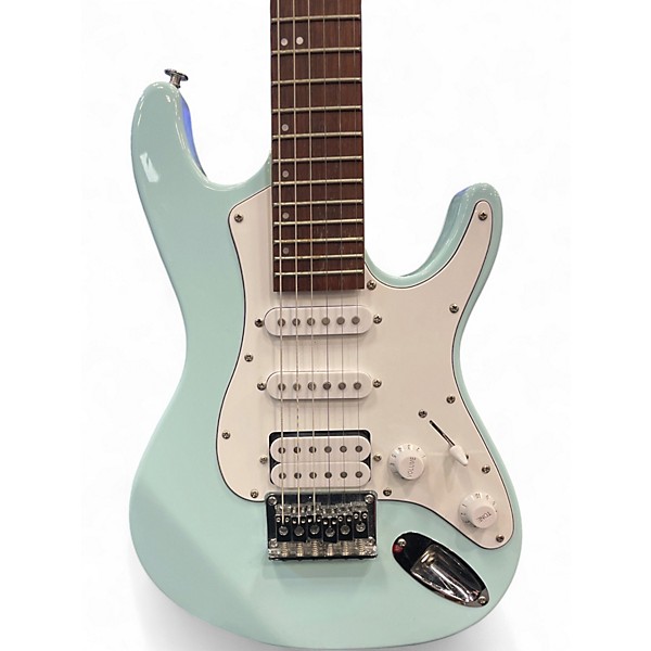 Used Mitchell TD100 Short Scale BABY BLUE Solid Body Electric Guitar