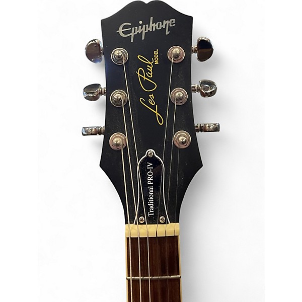 Used Epiphone Les Paul Traditional Pro IV Gold Solid Body Electric Guitar
