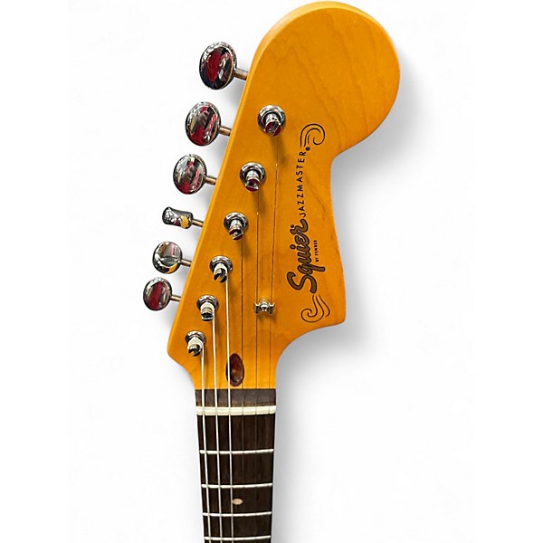 Used Squier Jazzmaster J Mascis Signature Cream Solid Body Electric Guitar