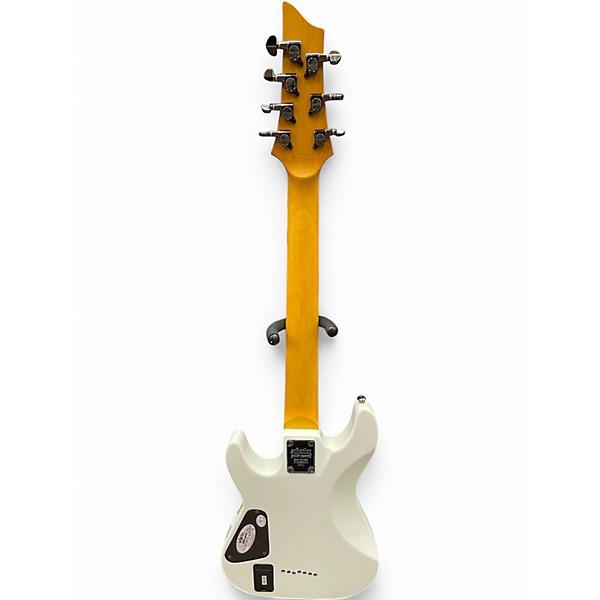 Used Schecter Guitar Research Demon 7 String Vintage White Solid Body Electric Guitar