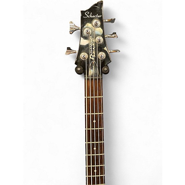 Used Schecter Guitar Research Omen 5 String Black Electric Bass Guitar
